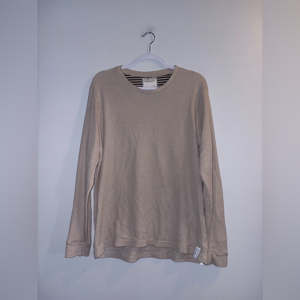 Denim & Flower - Cream Waffle Longsleeve (Men’s)